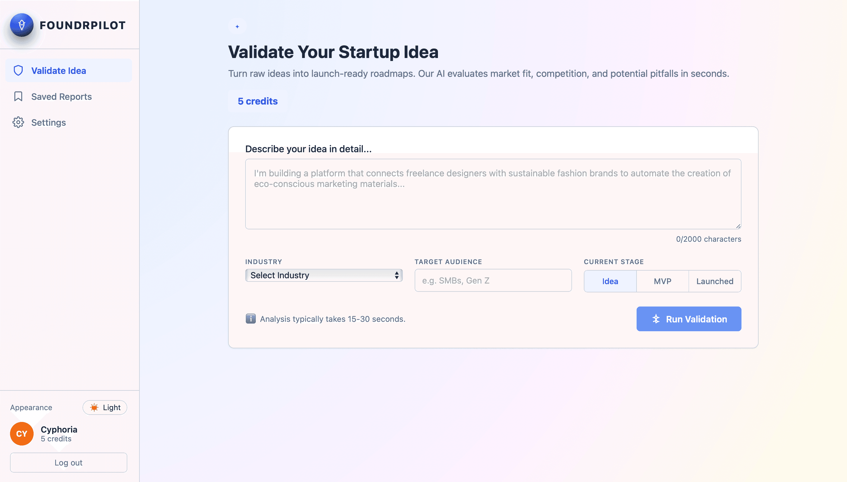 FoundrPilot