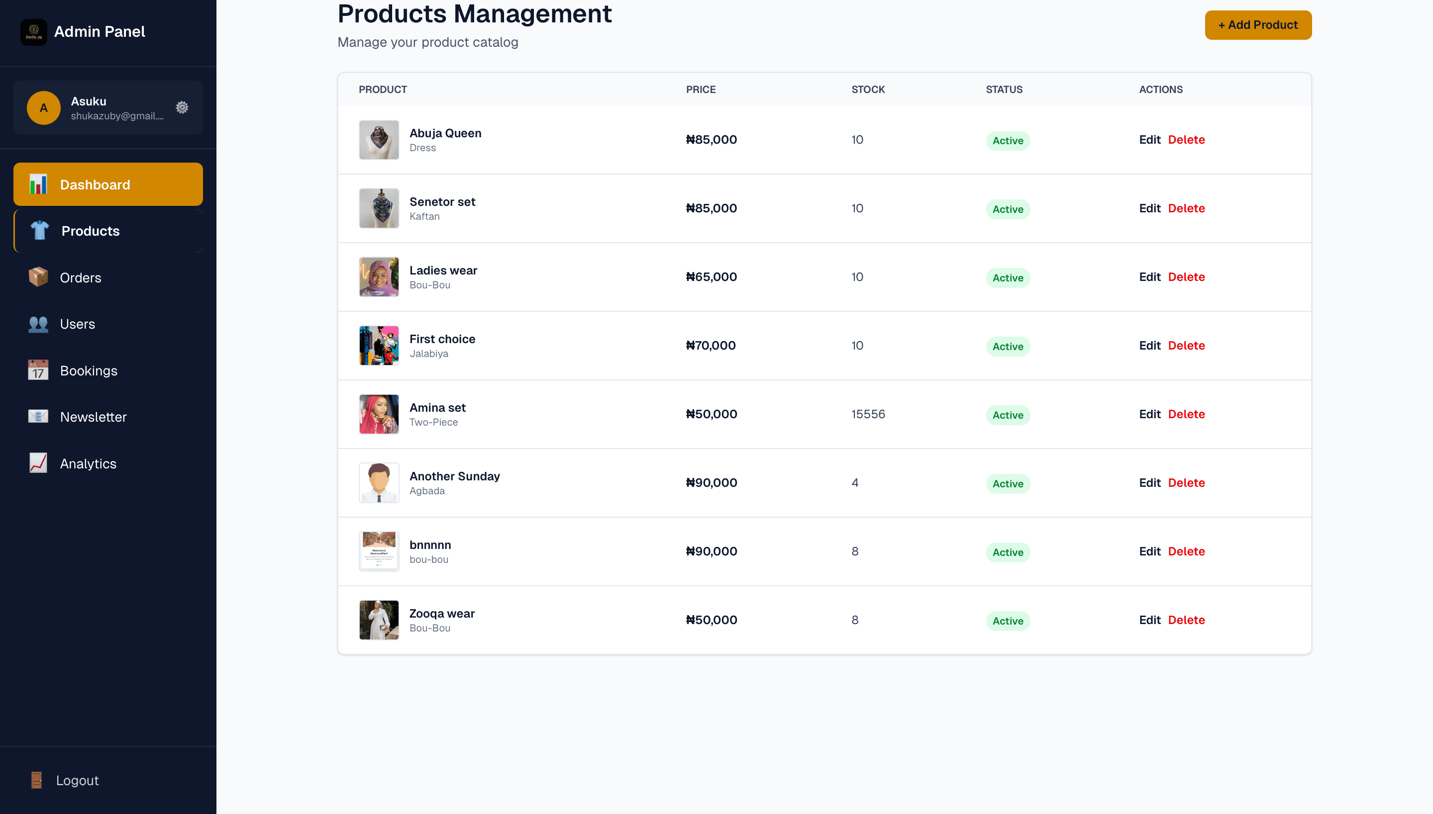 Admin Panel